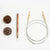 Lantern Moon - Swivel Cords - Pack of 2 360 Swivel Stainless Steel Cords with 24k finish Gold Connections (with one set of Wooden End Caps & 1 tightening tool.